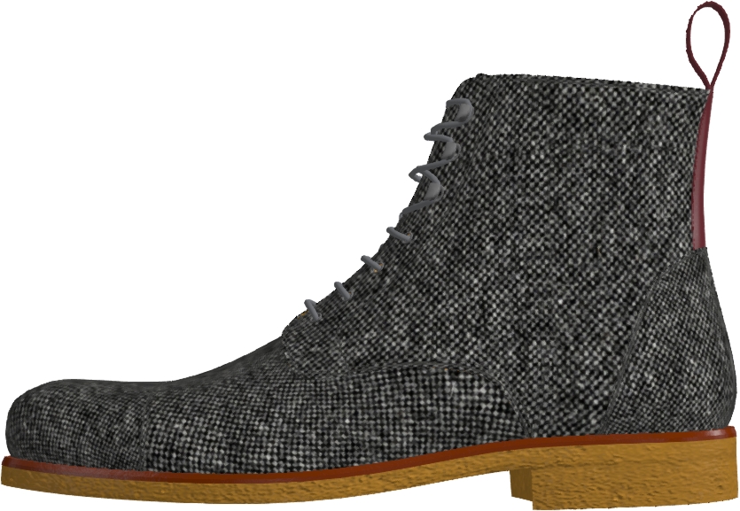 Lace Up Captoe Boot